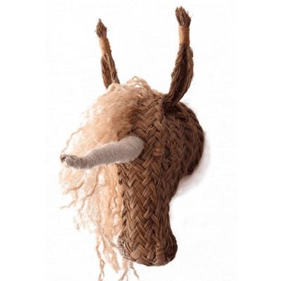 Unicornio de esparto.Artesania