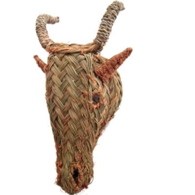 Cabra de esparto elaborada artesanalmente a mano