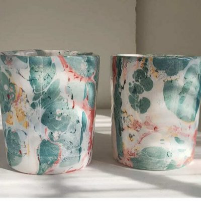 Vaso pintado a mano Aguas Vaso pintado a mano Aguas