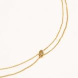 Choker doble cadena con anilla. Joyeria de diseño