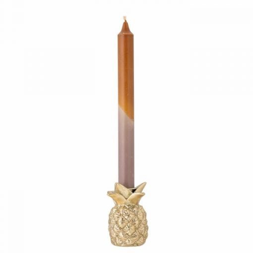 Porta velas dorado Piña