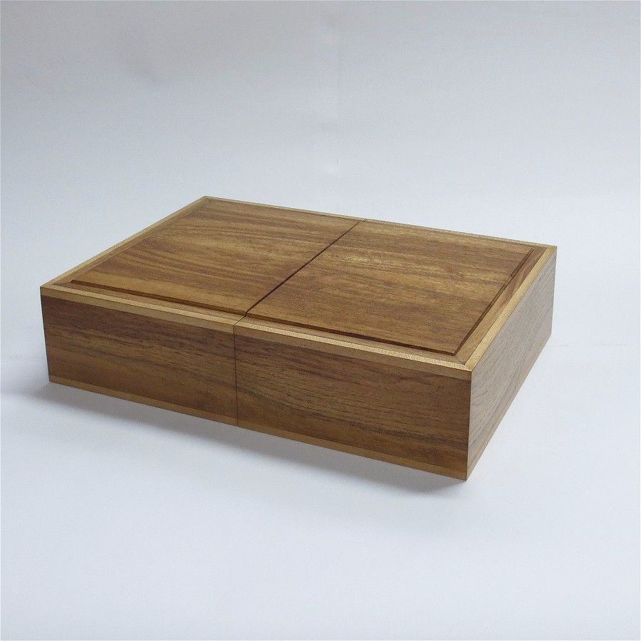 joyero de madera maciza de roble y arce israel martin