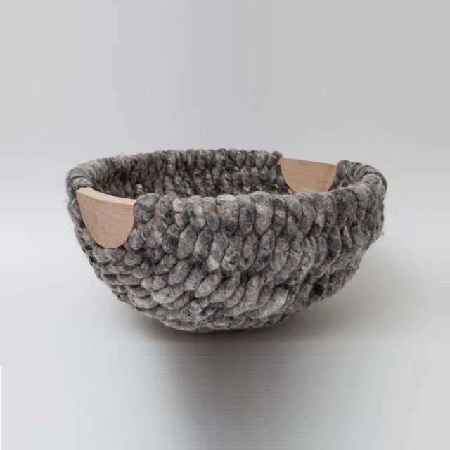 Cesta de lana artesanal Idoia Cuesta