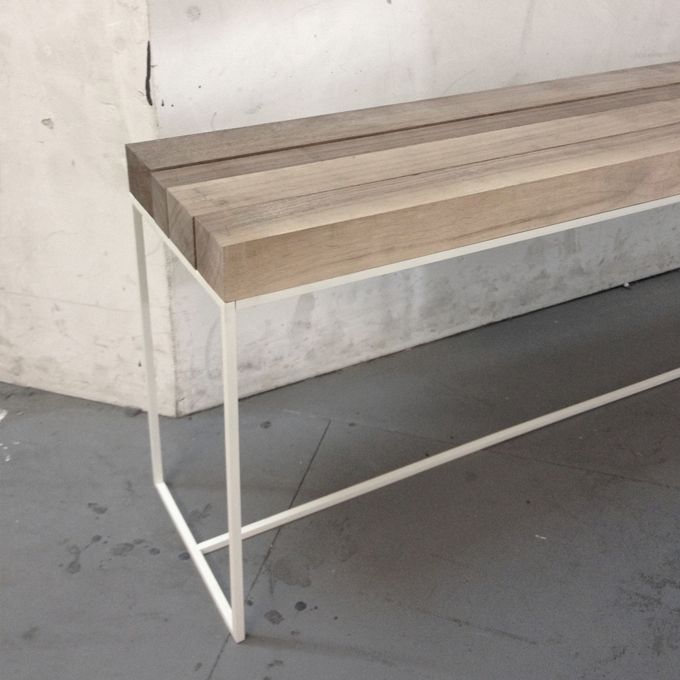banco-madera-metal-coolmaison