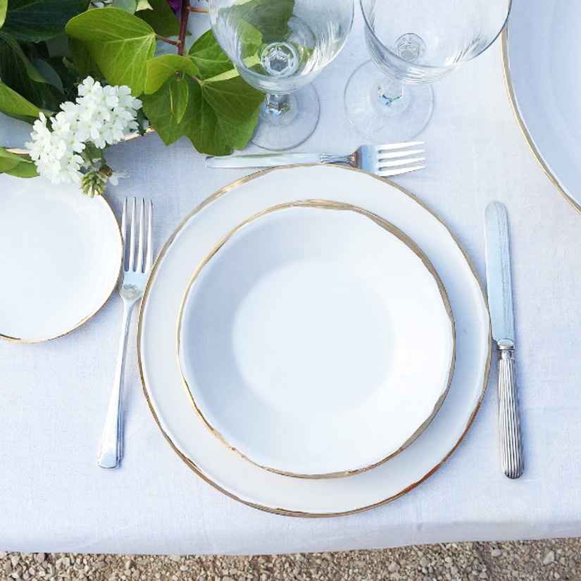 colección Oro vajillas de ultramar coolmaison