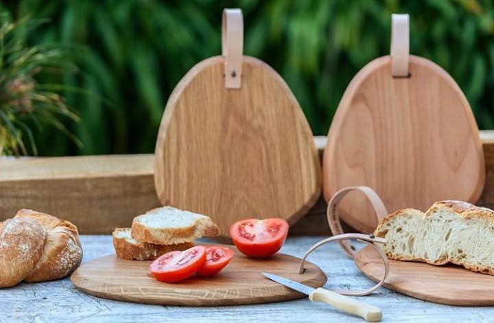 tabla de cortar roble y sapelli de miolos design coolmaison