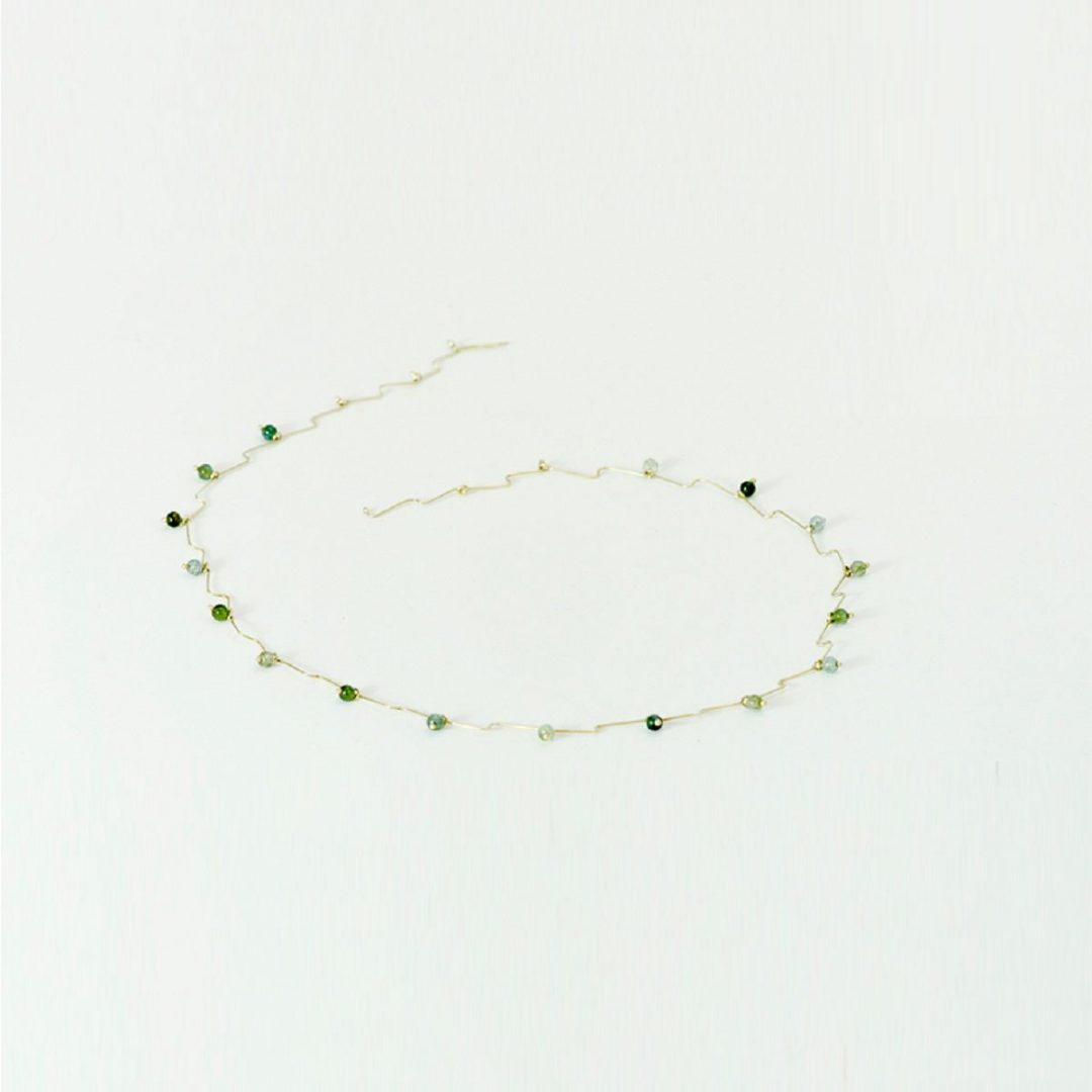 collar bayas fino oro joyería minimalista coolmaison turmalinas Brasil