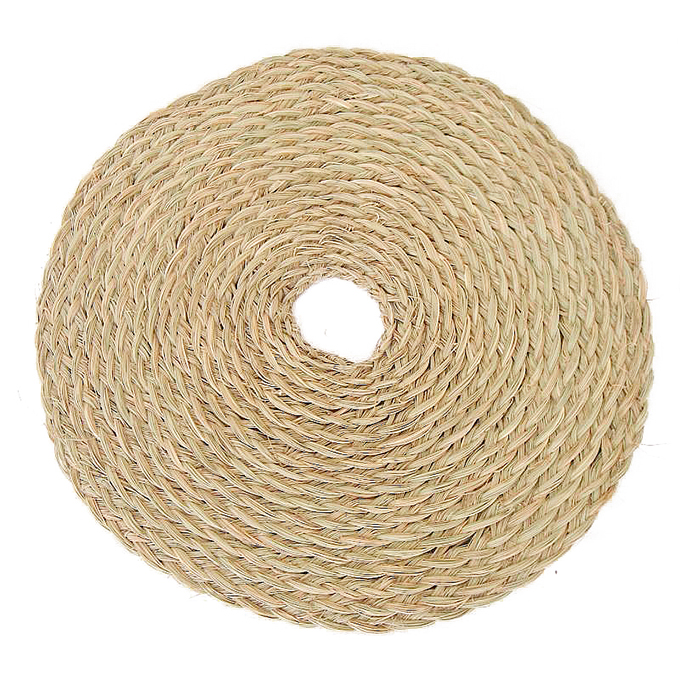 cestos de mimbre alfombras de mimbre, felpudo circular de mimbre