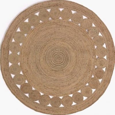 Alfombra circular de yute oasis