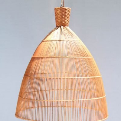 Lampara decorativa de rattan Lampara decorativa de rattan